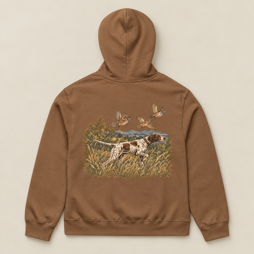 Ridge Point — Vintage Brown, back view. Digital product mockup.